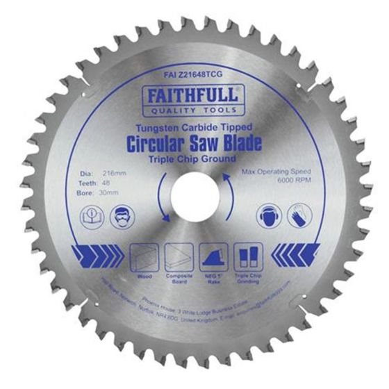 Triple Chip Ground TCT Circular Saw Blade