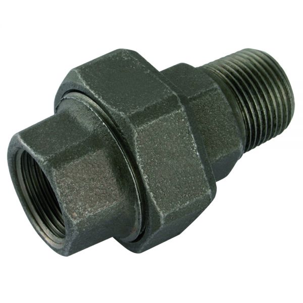 Union Male x Female Malleable Iron Black