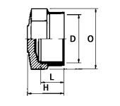 ABS Plug Threaded Diagram ABS Plug Threaded Diagram