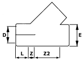 ABS Tee 45 Plain Diagram