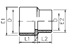 PVC Reducing Socket Plain Metric