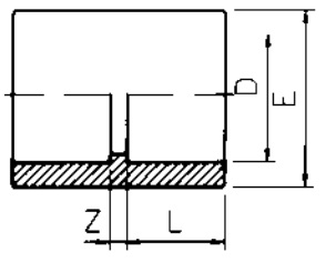 PVC Socket Plain Diagram