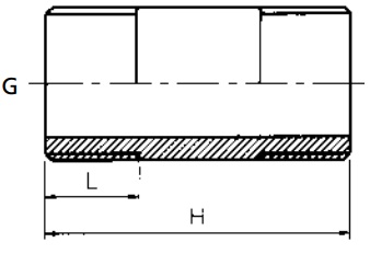 PVC Barrel Nipple Threaded Diagram PVC Barrel Nipple Threaded Diagram