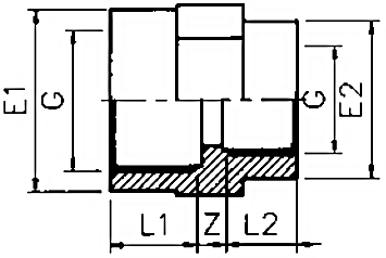 PVC Reducing Socket Threaded Diagram PVC Reducing Socket Threaded Diagram