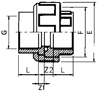 PVC Union Threaded Diagram PVC Union Threaded Diagram